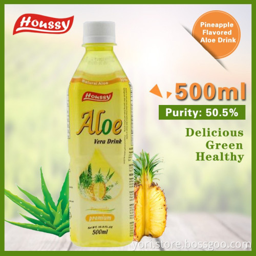 Famous brand houssy aloe fresh juice,500ml healthy aloe vera drink with pulps